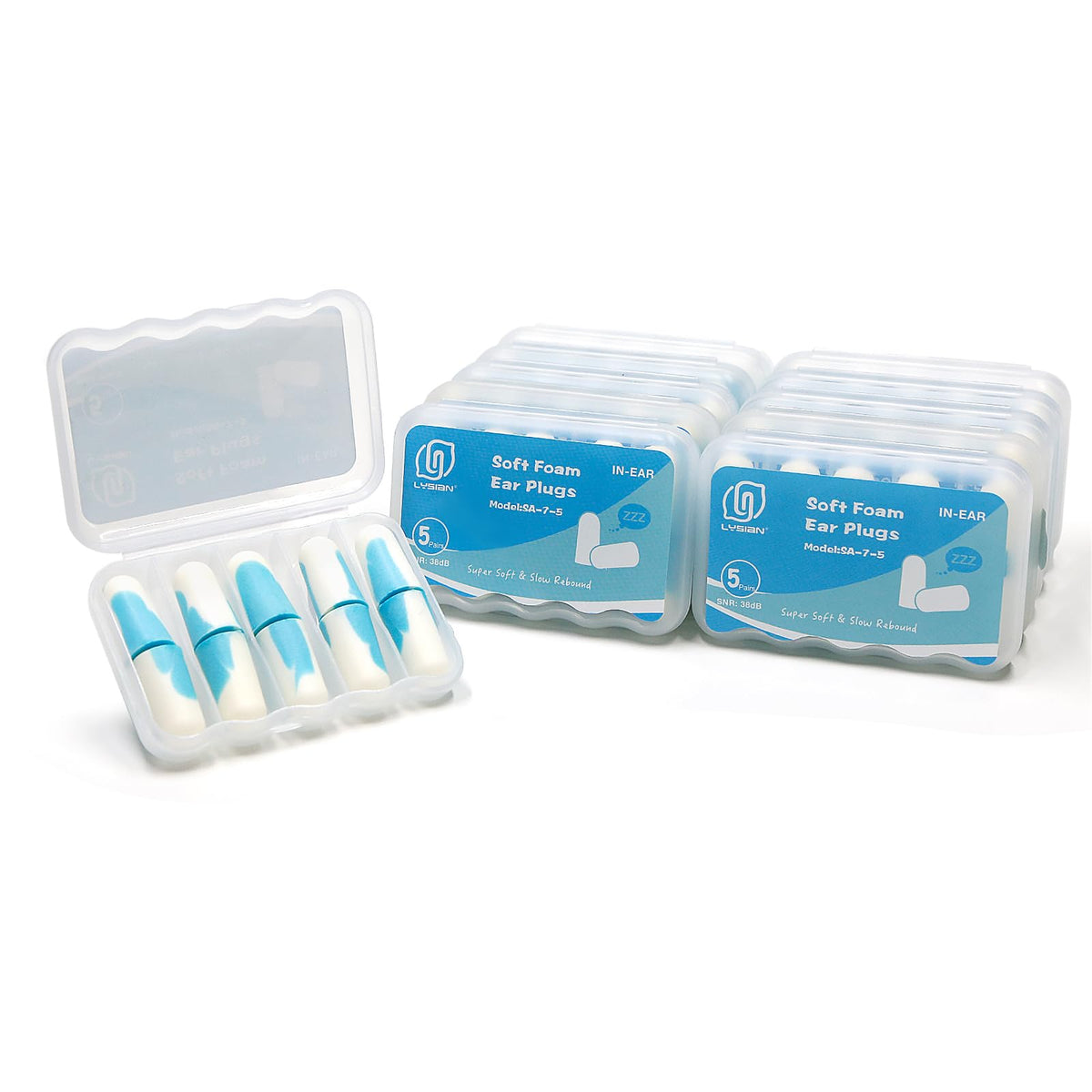 LYSIAN bouchons d'oreilles ultra-doux pour dormir, confort et isolation.