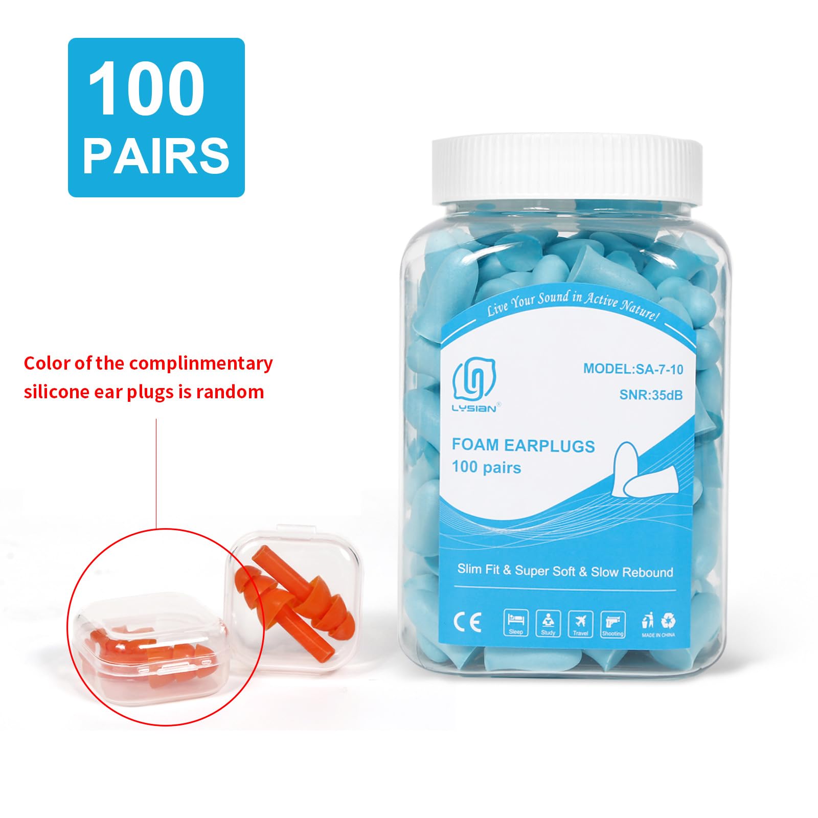 LYSIAN ensemble 100 paires etui – solution pratique pour voyager.