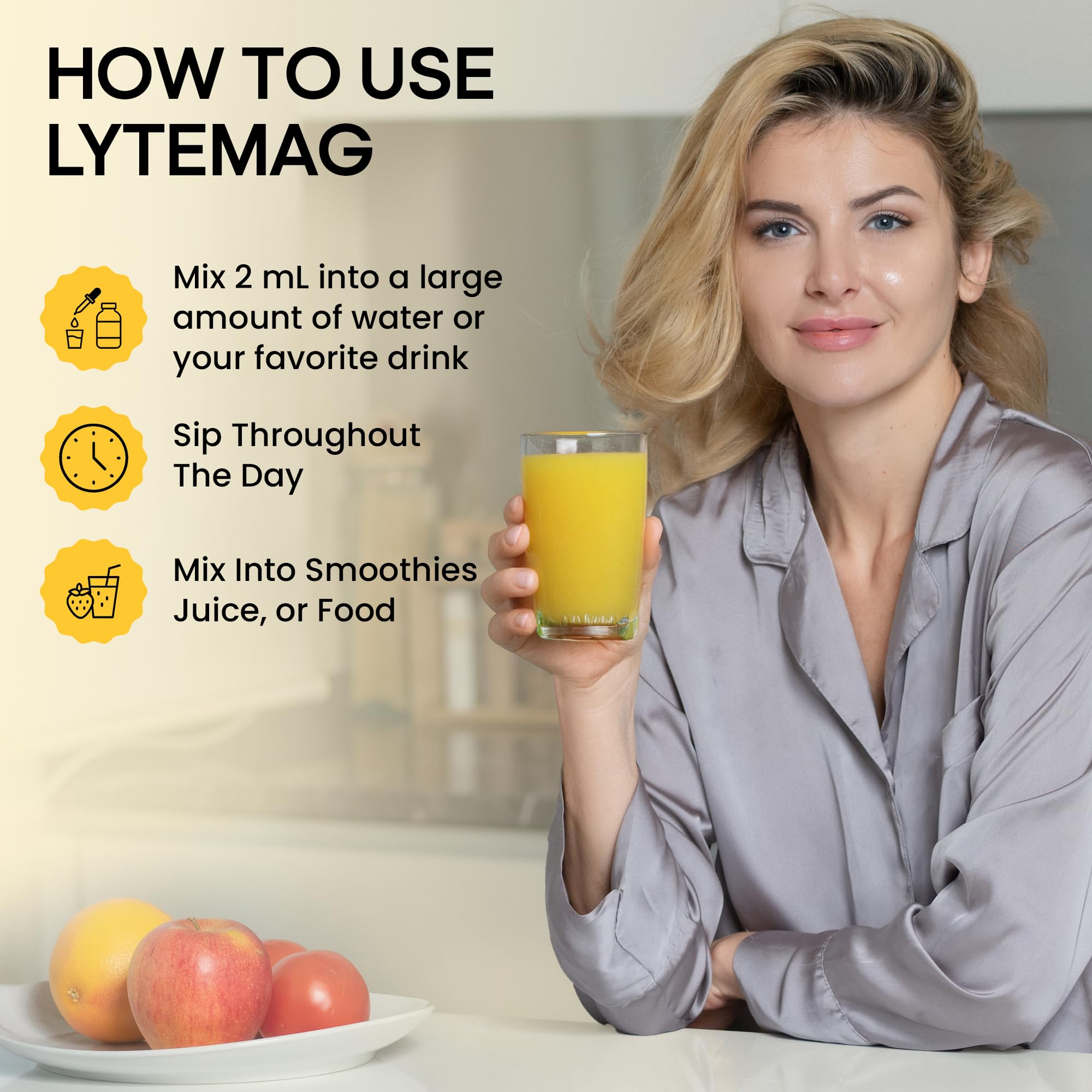 LyteLine LYTEmag — mélangé dans l’eau pour une intégration facile.