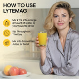 LyteLine LYTEmag — mélangé dans l’eau pour une intégration facile.