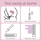 Lytroncare test vaginal 6-en-1 cartouche résultats, lecture claire par couleur