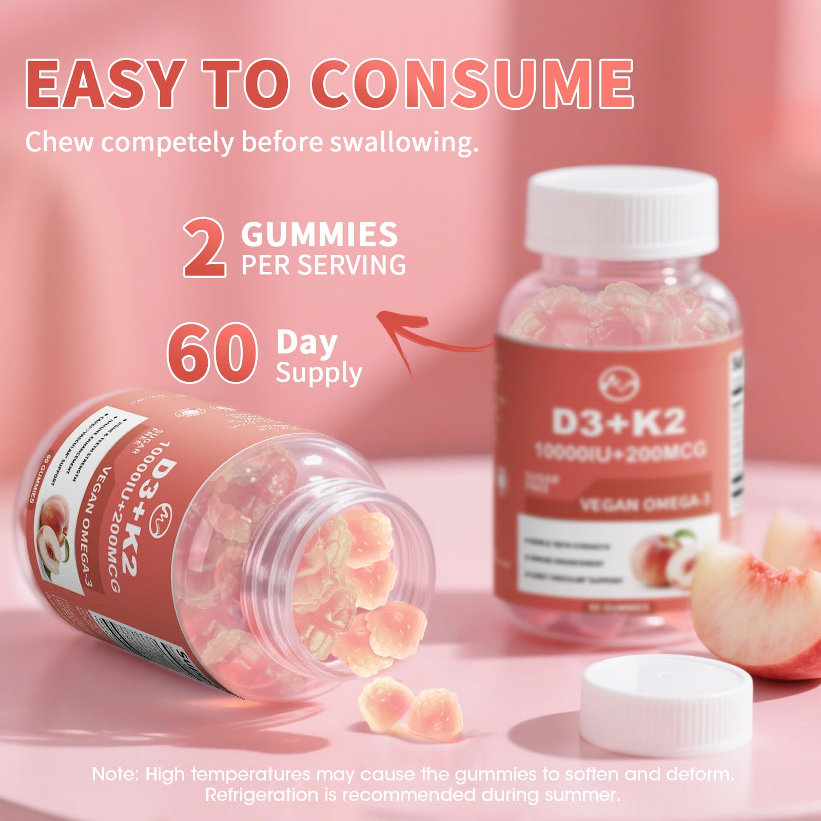 Calcium et magnésium dans M inch D3K2, minéraux essentiels