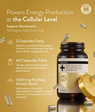 Bouteille de Shilajit M Manna avec dosage quotidien facile à suivre.