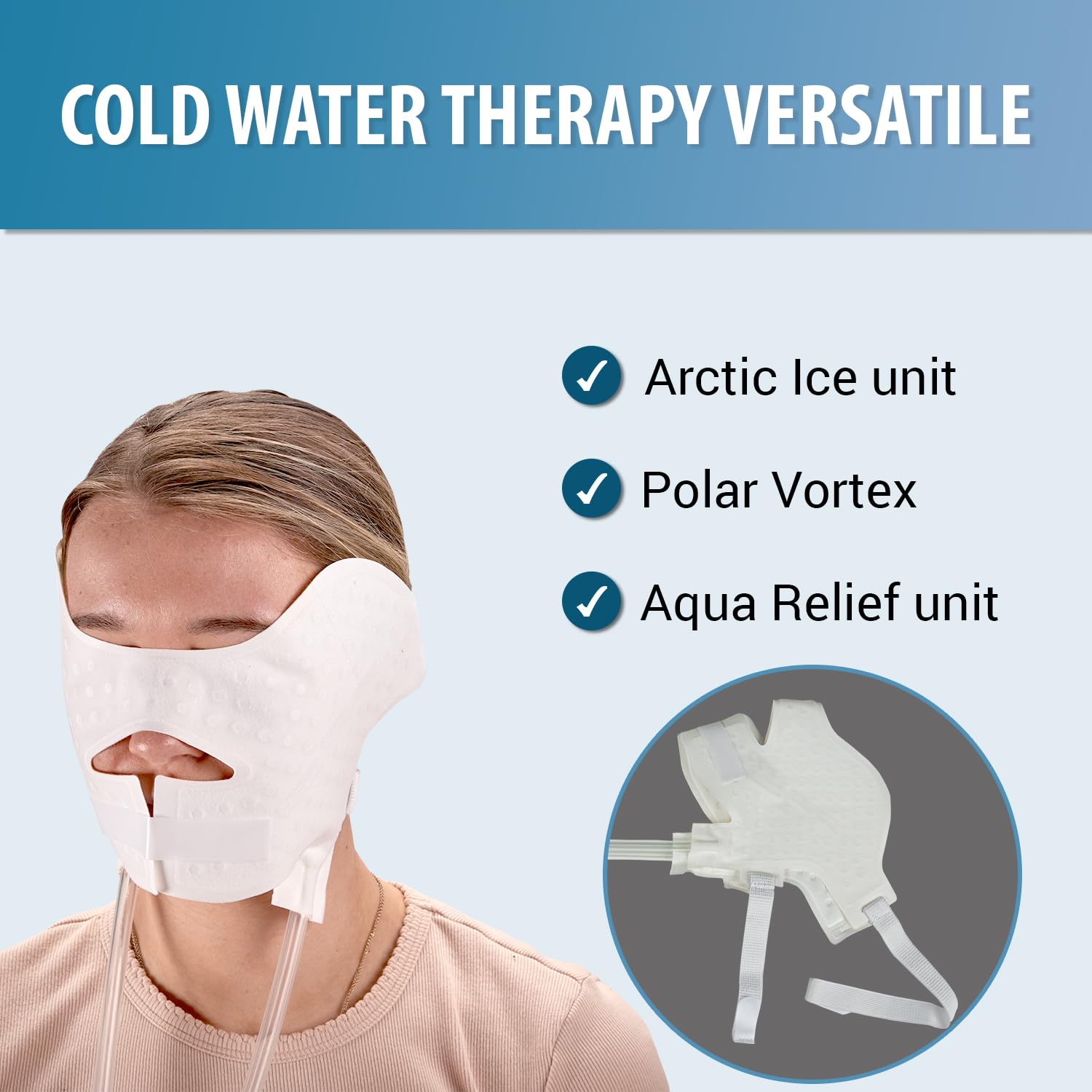 Face Wrap M Pain Management Technologies, entretien simple et nettoyage après utilisation.