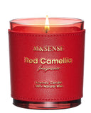 Bougie M&SENSE Camellia Rouge, parfum florale apaisant pour salon et pièce de vie