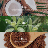 M&SENSE Bougie au soja Vanille Santal, parfum relaxant pour salon.