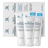 M3 Naturals dentifrice neem menthe pour dents sensibles et gencives.