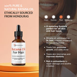 M3 Naturals Huile Batana – application sur le cuir chevelu pour nourrir les racines.