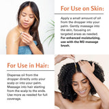 M3 Naturals Huile Batana – cheveux après utilisation, apparence plus saine et brillante.