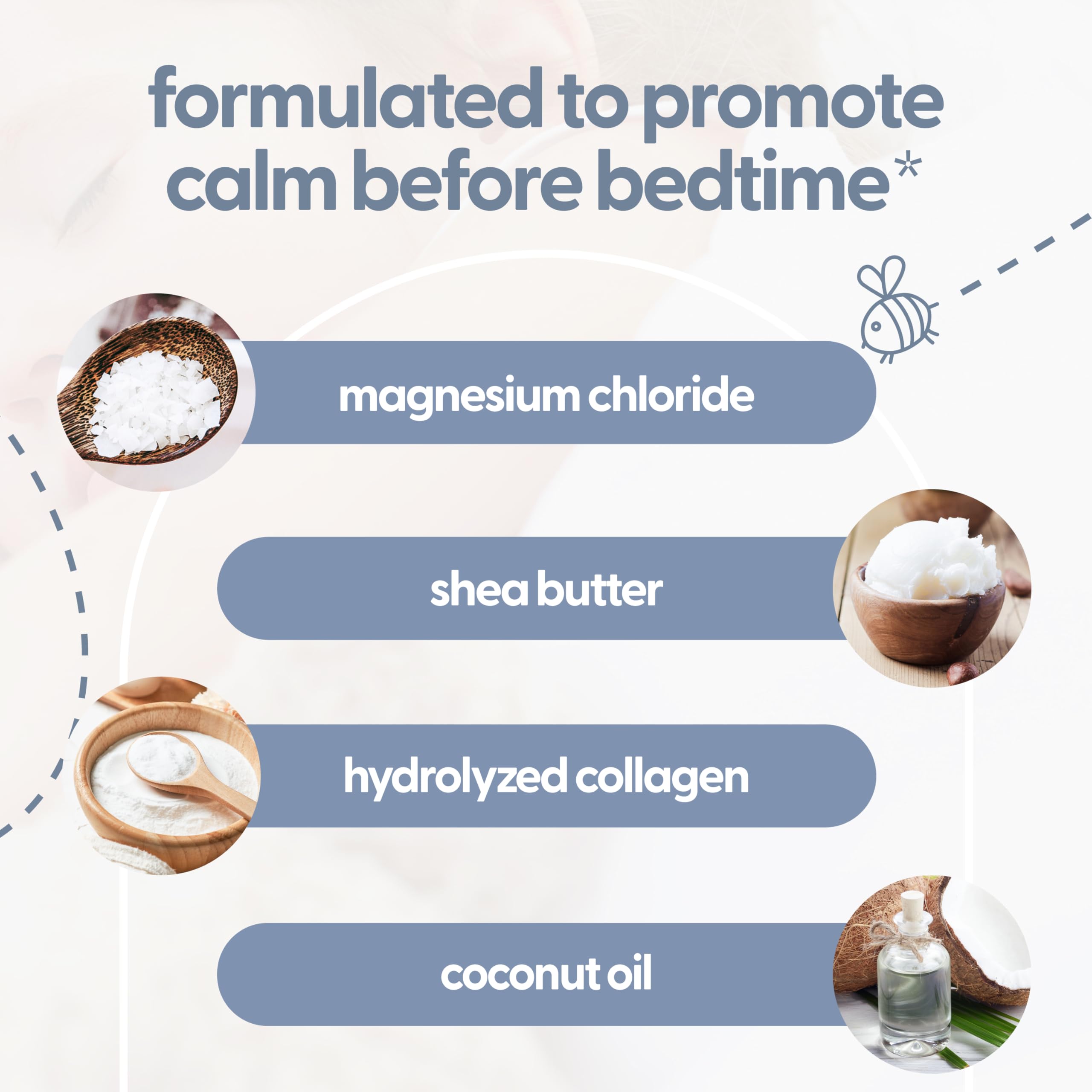 Peau de l’enfant hydratée grâce à la lotion magnésium M3 Naturals.