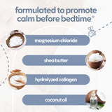 Peau de l’enfant hydratée grâce à la lotion magnésium M3 Naturals.