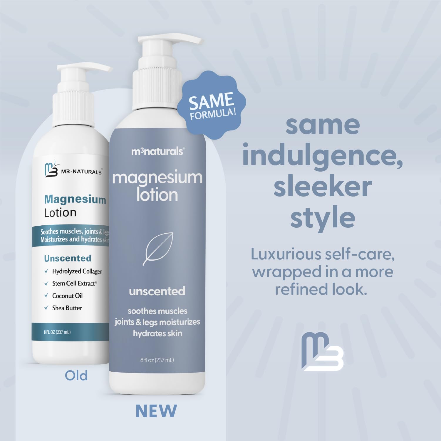 M3 Naturals lotion magnésium nuit-relaxation, prépare une nuit plus calme.