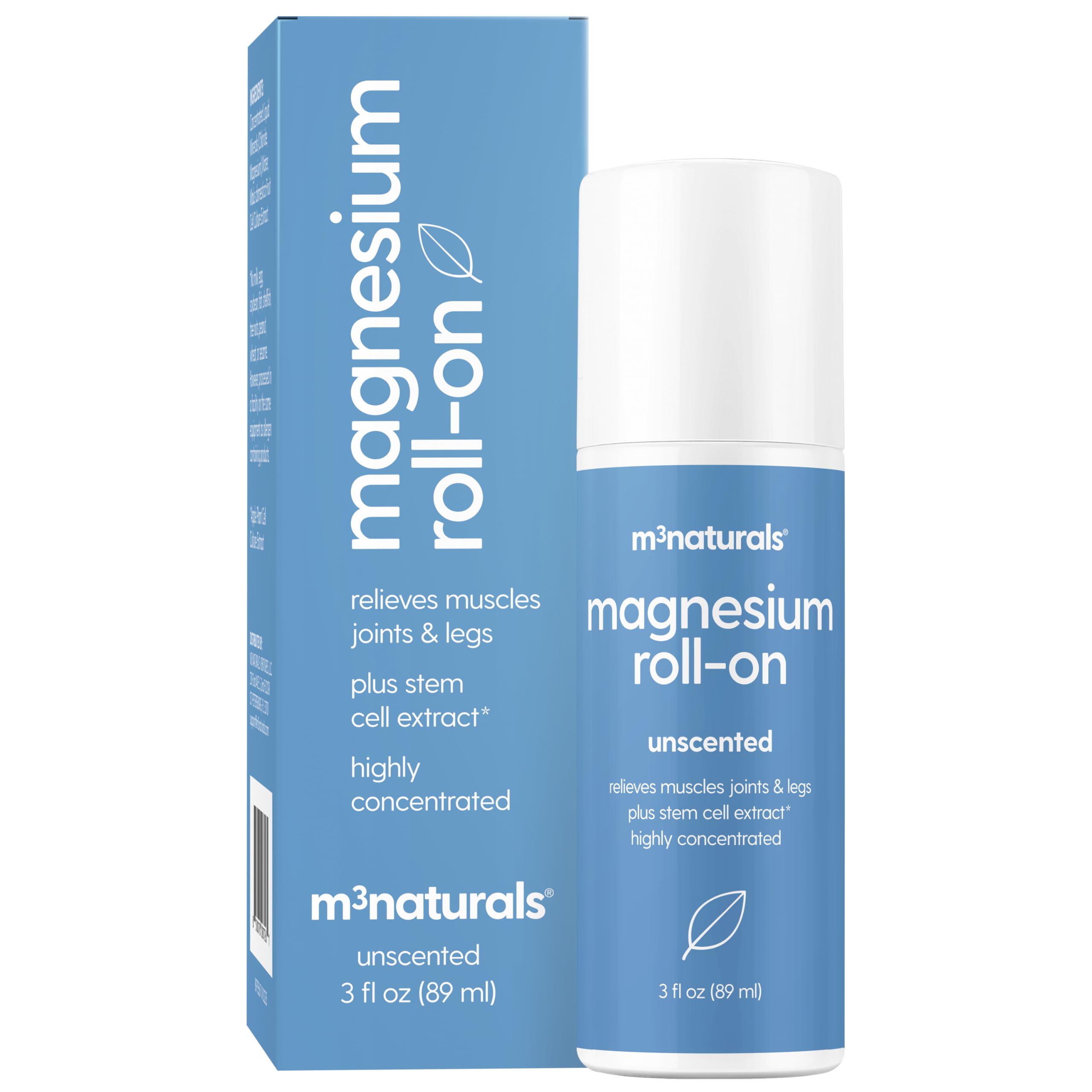 M3 Naturals Roll-On Magnésium: rituel apaisant pour le soir et le bien-être.