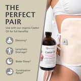 M3 Naturals enveloppe avec petite poche pour compresses chaudes ou froides.