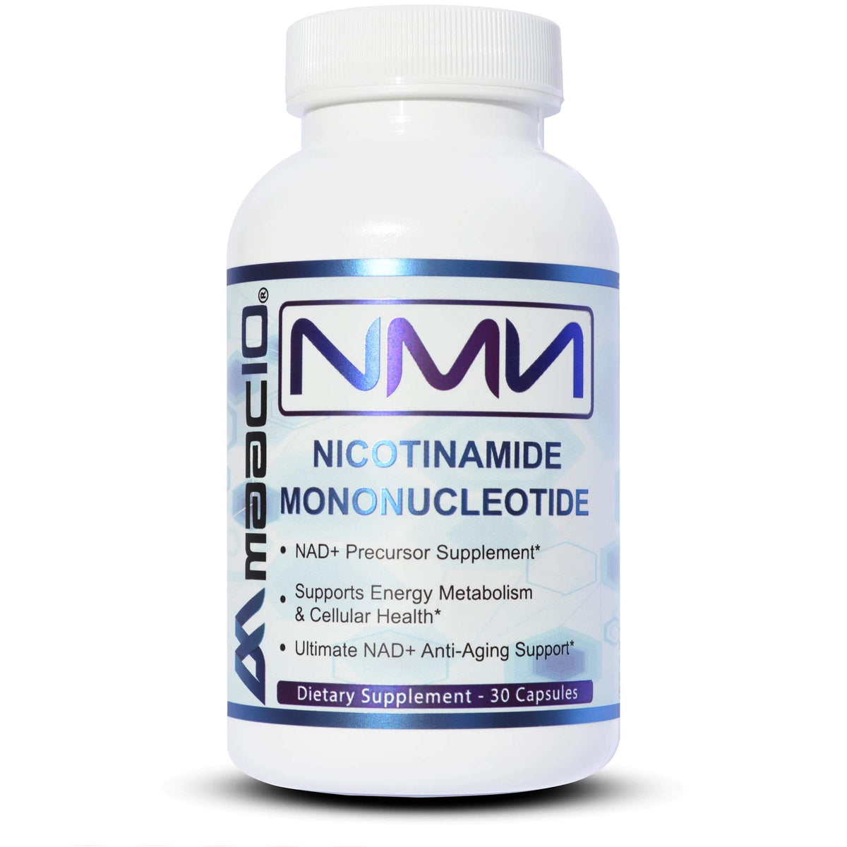 Maac10 NMN bouteille 125 mg, précurseur NAD+ pour énergie cellulaire.