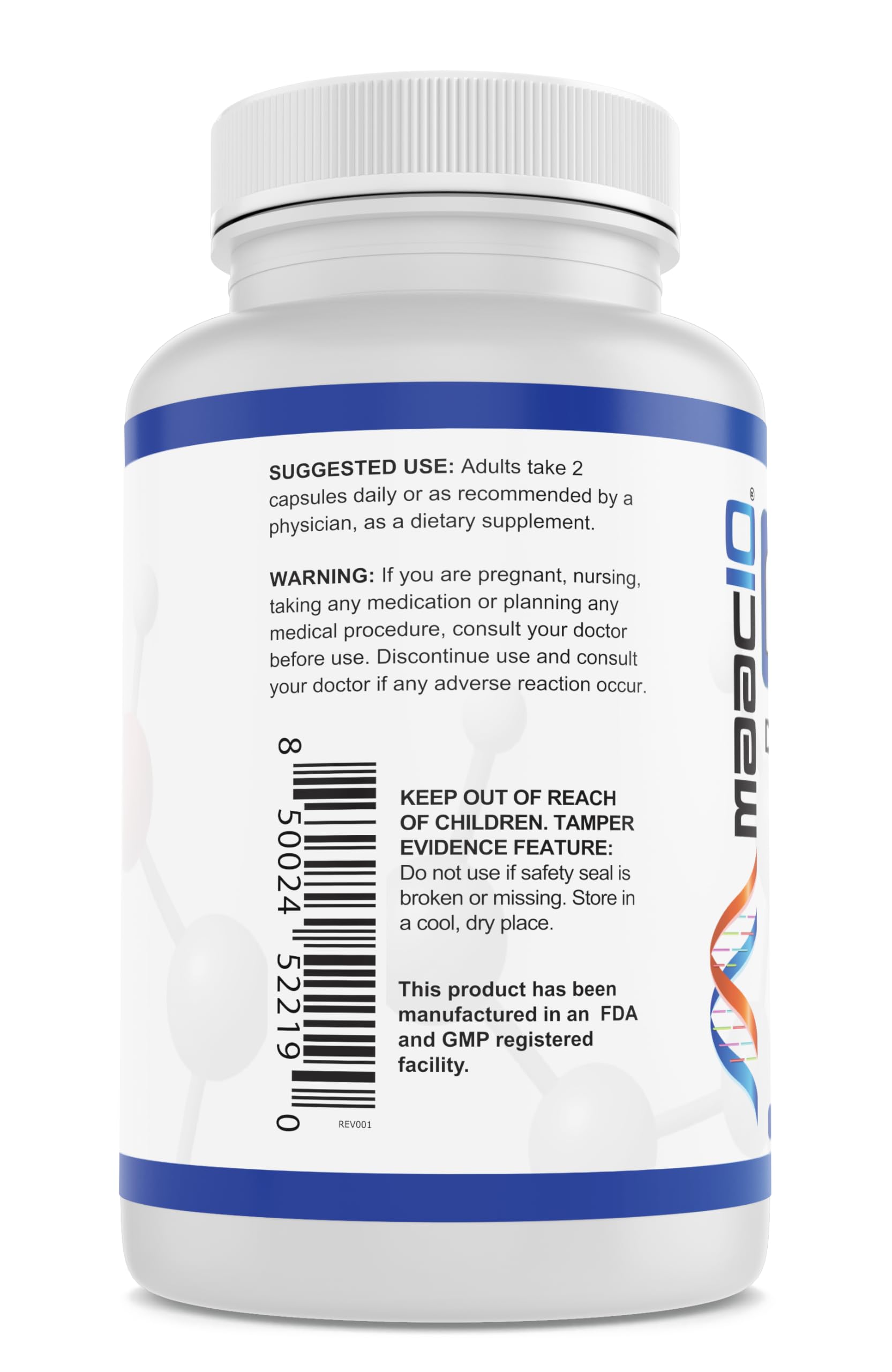 Capsules MAAC10 NMNH prêtes à avaler pour un voyage pratique