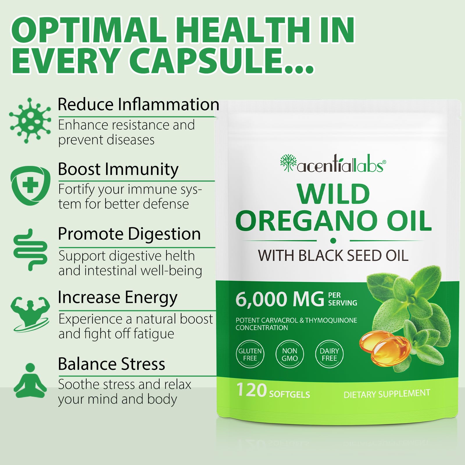 Gélules Maaoun d'origan biologique – carvacrol élevé pour la routine bien-être.