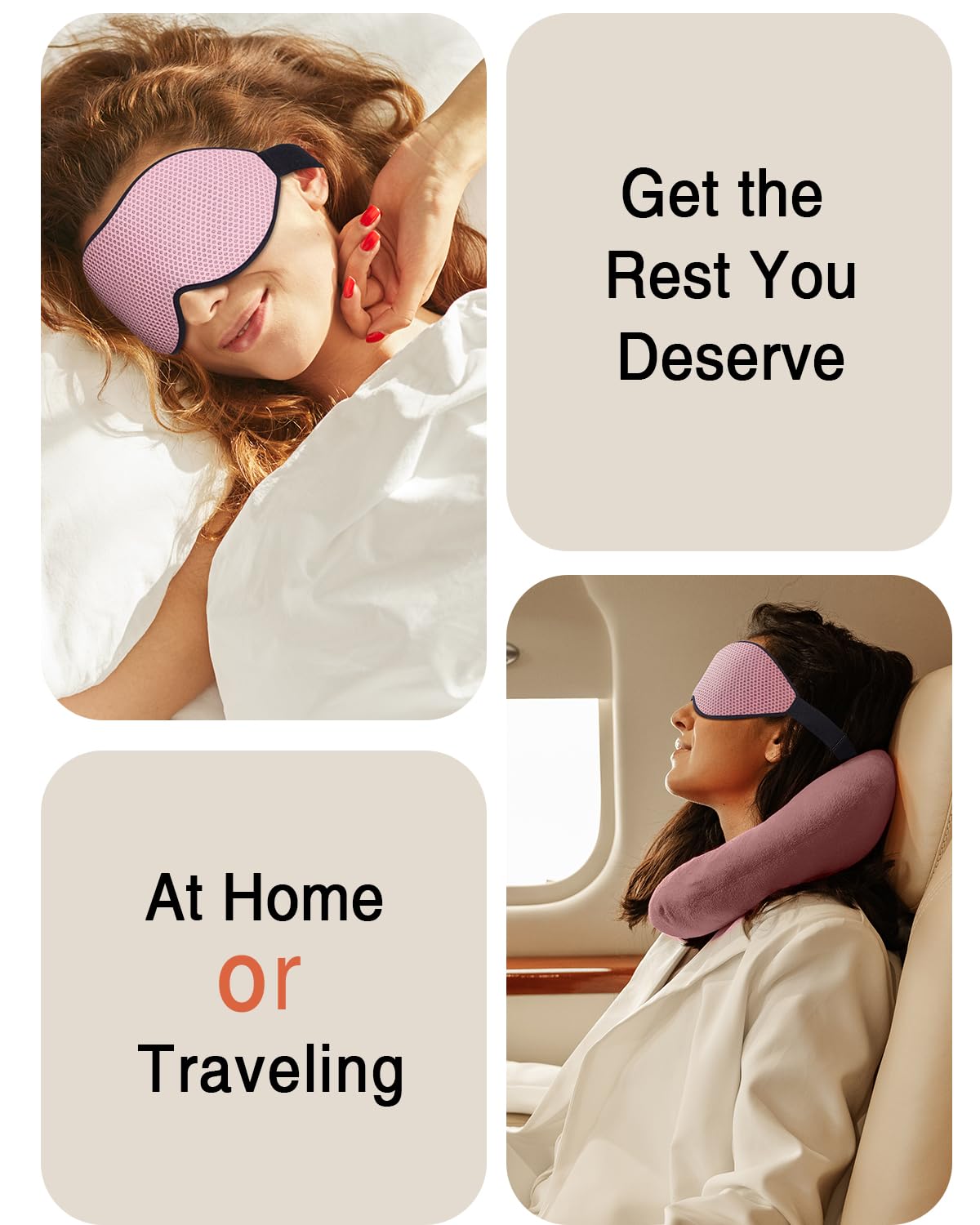 Masque MABAO rose, élégant et adapté aux trajets.