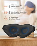 Masque MABAO bloque totalement la lumière pour des nuits sans distraction.