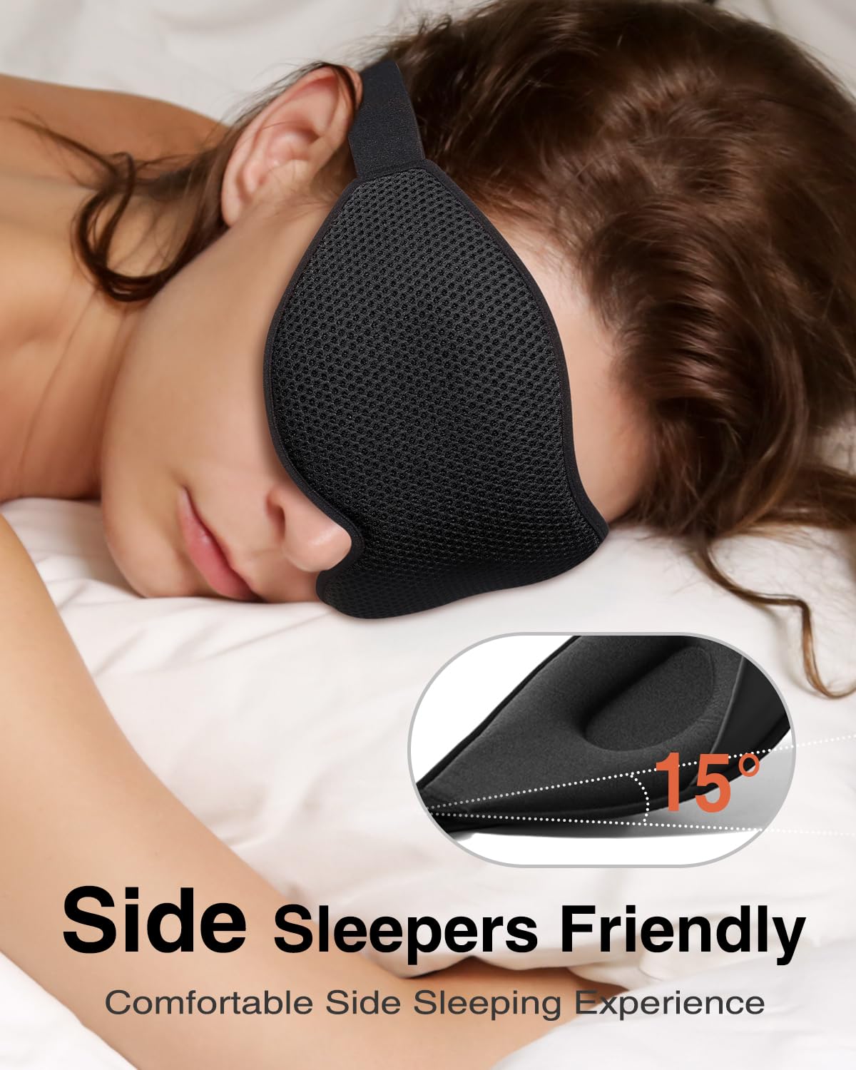 MABAO masque-sommeil avec coussins oculaires 3D pour repos optimal