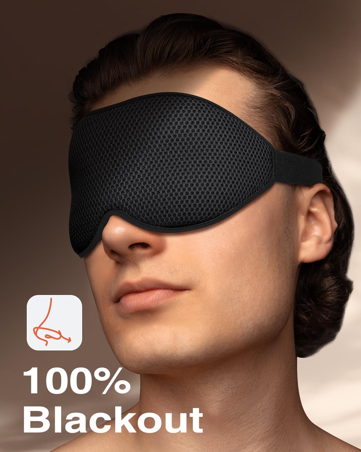 MABAO masque-sommeil mousse mémoire douce et respirante