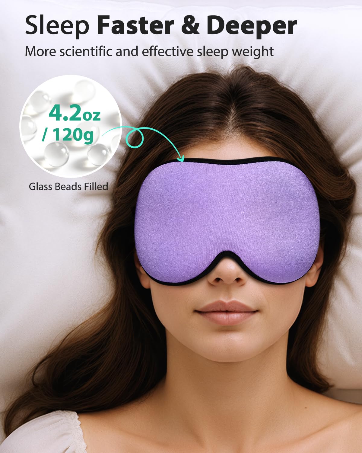 MABAO cavités oculaires 3D sans pression pour un repos détendu.