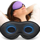 MABAO masque de sommeil pondéré sur le visage offre obscurité et confort.