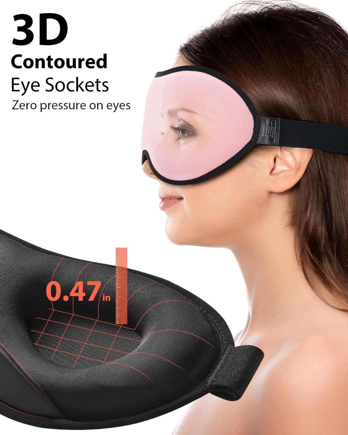 MABAO masque-sommeil-pression-douce: pression apaisante pour détente sans contrainte