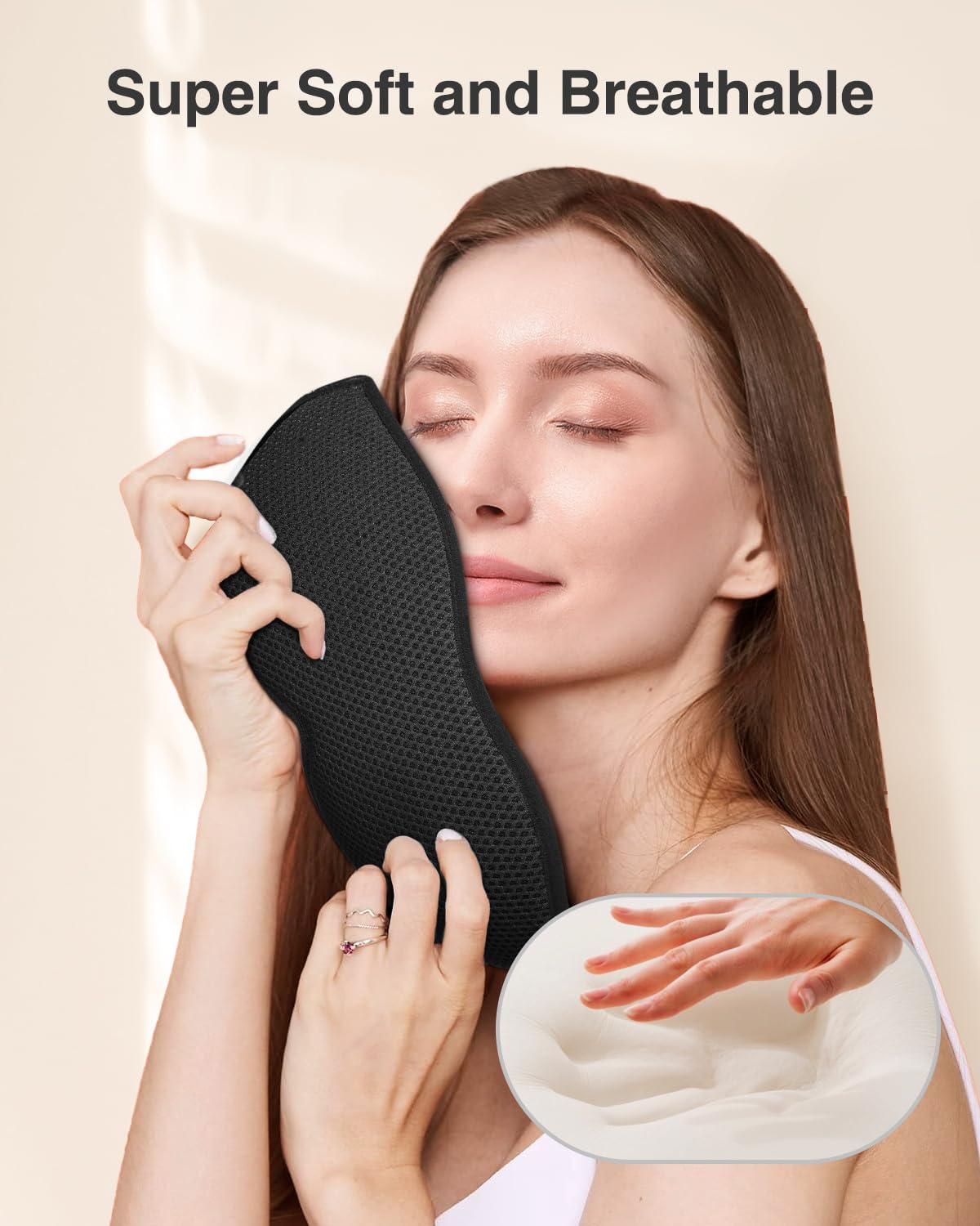 MABAO masque yeux compagnon de sommeil pour voyage et sieste.