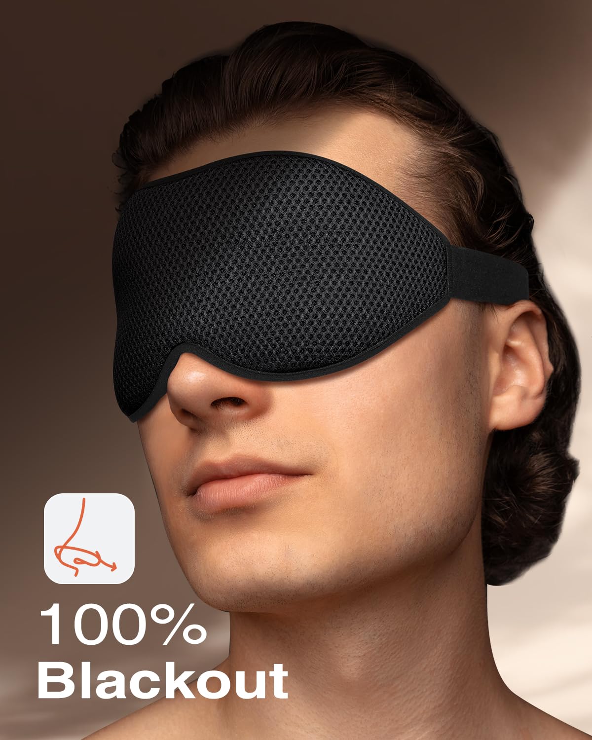 MABAO masque yeux mémoire douce et tissu respirant pour le confort nocturne.