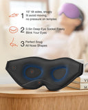 MABAO masque yeux mousse douce et respirante violet