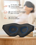 MABAO masque yeux nez invisible empêchant fuite de lumière pour un sommeil profond.