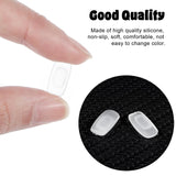 Coussins nez silicone Mabor blancs anti-glisse évitent les glisses au quotidien.
