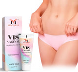 Macaria V18, flacon crème raffermissante, pour une sensation de fermeté lors de l’intimité.
