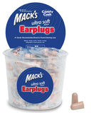 Bouchons d'oreilles Mack's en mousse ultra-douce, confort durable pour le sommeil.