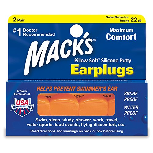 Bouchons Mack's Pillow Soft en silicone pour dormir et voyager.