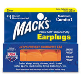 Bouchons Mack's Pillow Soft en silicone pour dormir et voyager.