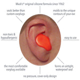 Détail de moulage Mack's Pillow Soft en silicone.