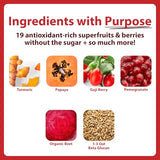 MacroLife Naturals Miracle Reds - cuillère-doseuse montrant la dose idéale.