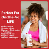MacroLife Naturals Miracle Reds - sachets individuels pour dosage pratique en déplacement.