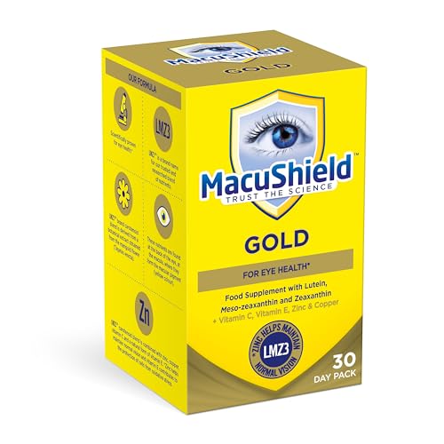MacuShield Gold – gelules molles visibles, riches en antioxydants pour soutenir la vision au quotidien.