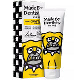 Dentifrice bubble gum Made By Dentists Kids Bulldog, tube pratique et goût agréable pour l'apprentissage.