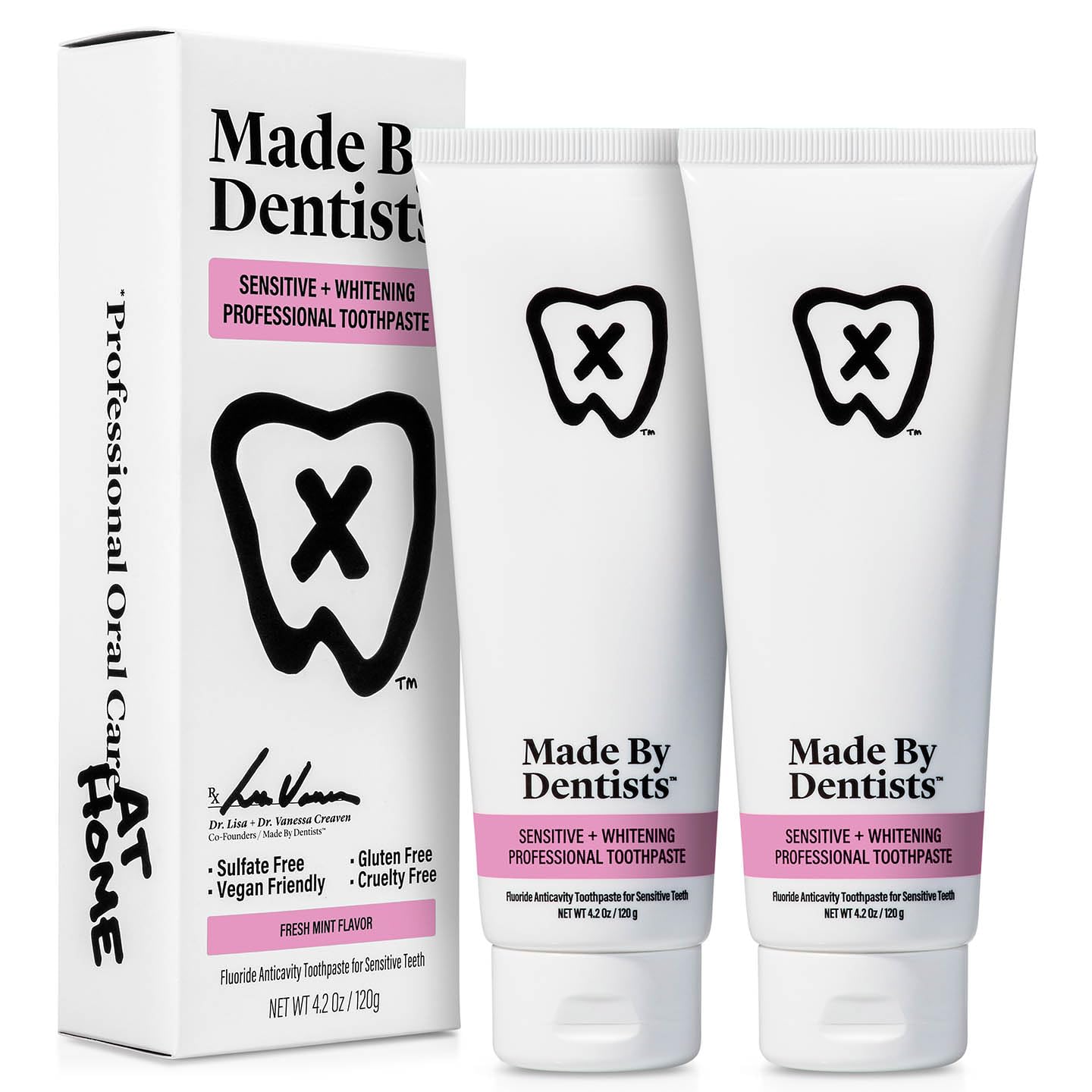 Made by Dentists dentifrice sensible blanchiment: éclaircit en douceur les dents sensibles