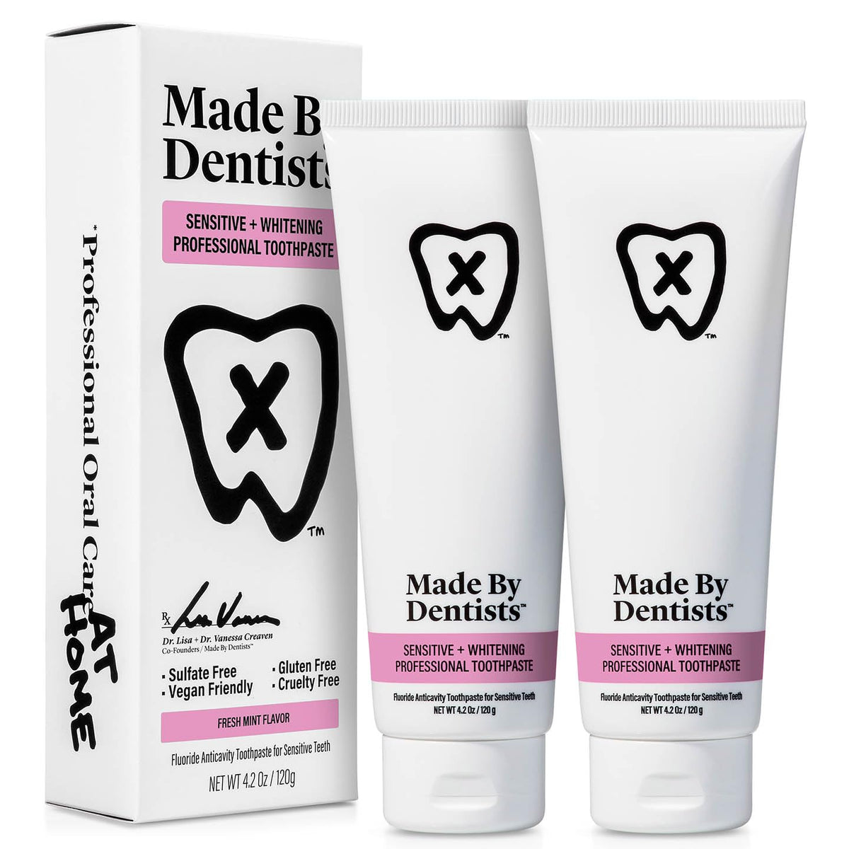 Made by Dentists dentifrice sensible blanchiment: éclaircit en douceur les dents sensibles