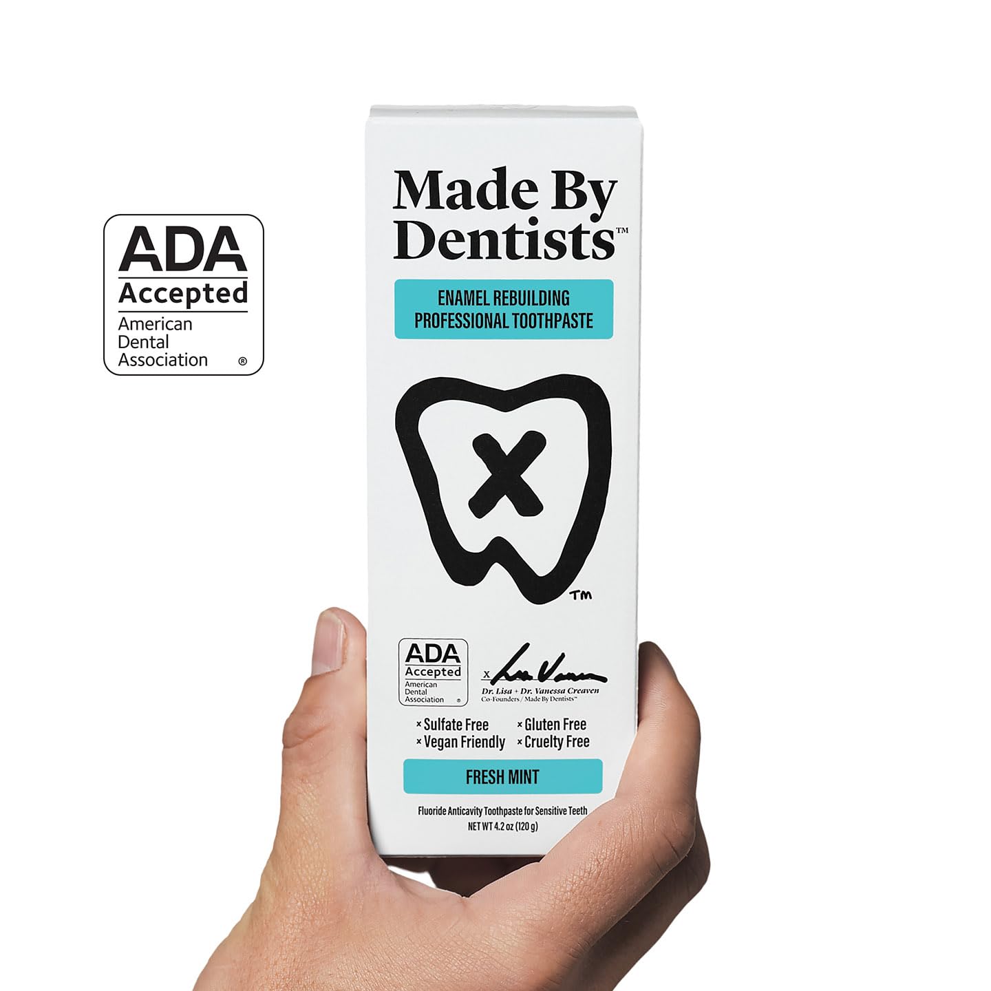 Made by Dentists dentifrice végan et sans cruauté – tube reflétant l’éthique et la composition
