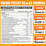 Maennyliy D3K2 gummies emballage ouvert montrant le format facile à consommer