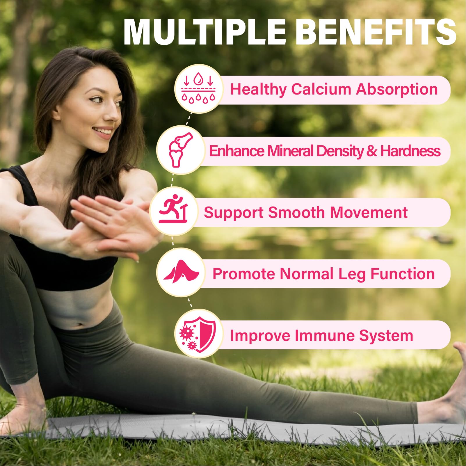Maennyliy Calcium Citrate – gommes sans gélatine et faciles à digérer