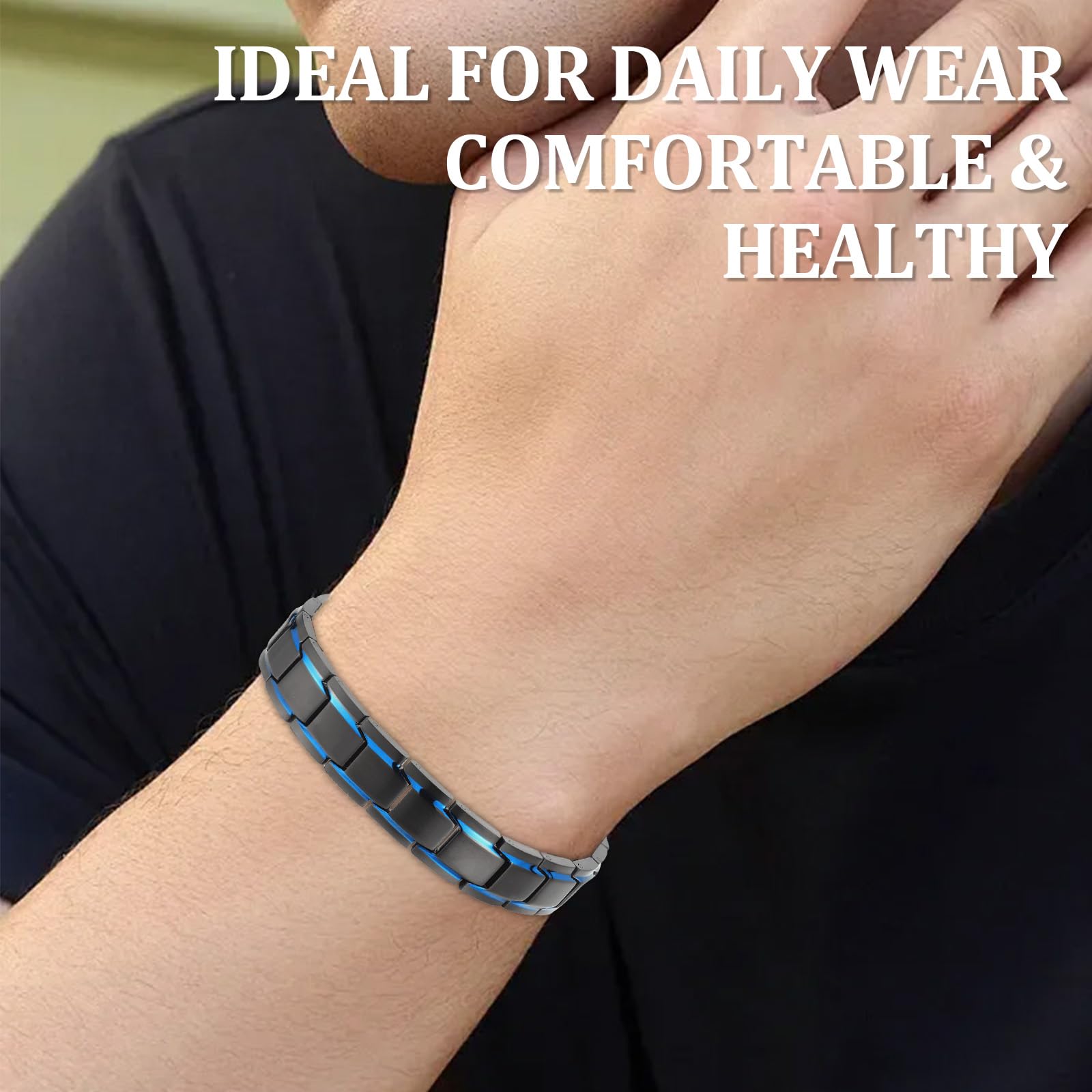 MagEnergy boite cadeau bracelet magnetique homme, emballage élégant avec outil.
