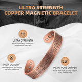 MagEnergy bracelet cuivre ajustable pour poignet, ajustement facile sans outil.