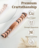 Bracelet MagEnergy en cuivre patiné authentique: signe d’authenticité et caractère.